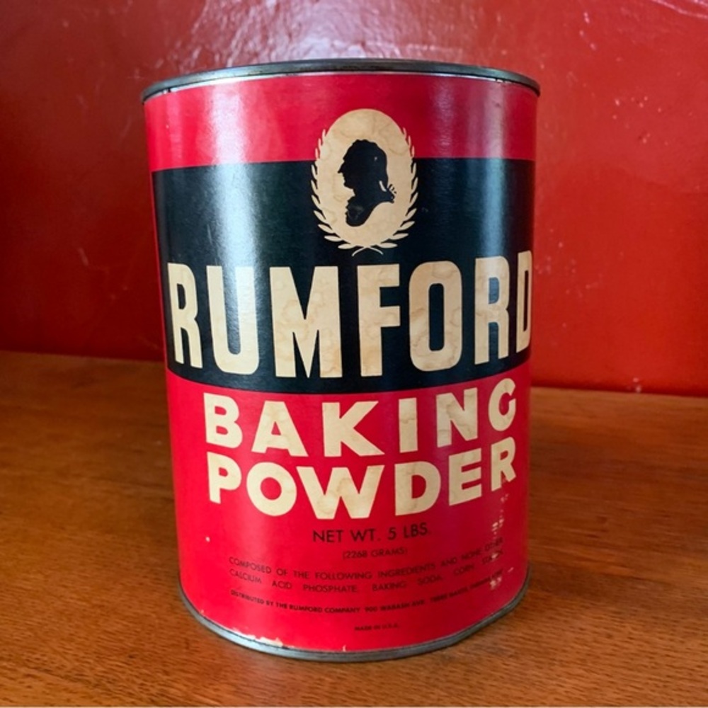 Rumford Baking Powder 5lb Vintage Antique tin